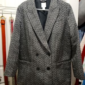 Oversized double breasted blazer